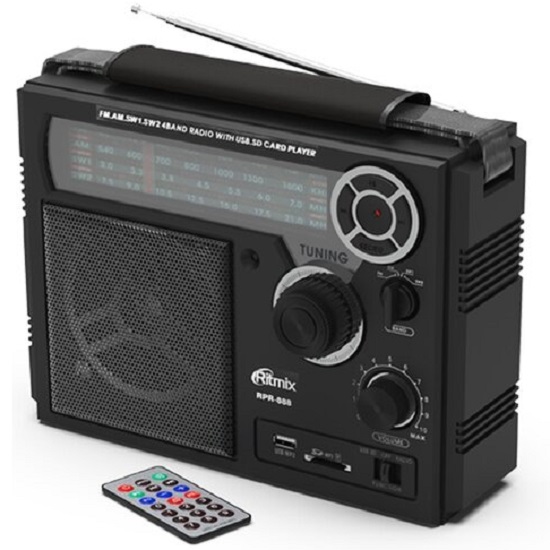 Радиоприёмник RITMIX RPR888 черный