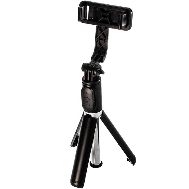 Монопод-трипод WALKER WTR-50, Bluetooth, съемный пульт, 103 см, черный