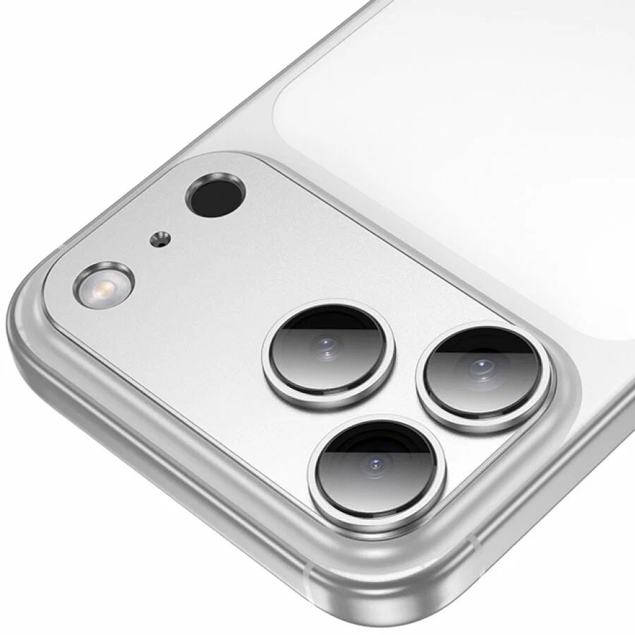 Противоударное стекло для камеры HOCO V16 для  iPhone 17 Pro Max, Silver