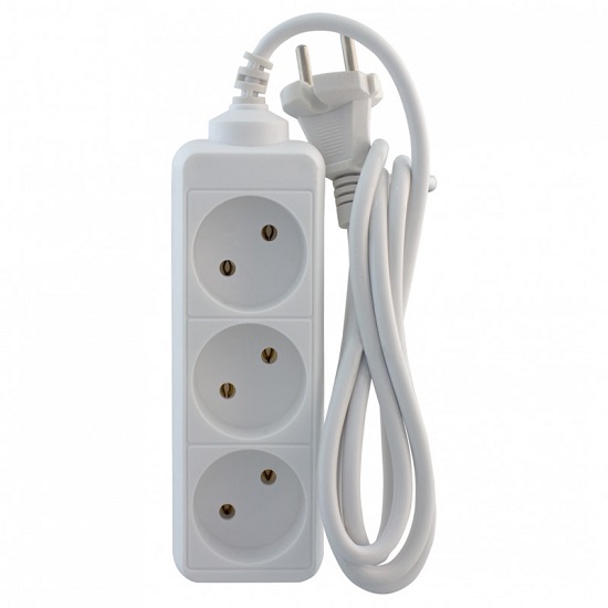 Сетевой удлинитель  1.5м СТАРТ S 3x1, 3 розетки, без заземления