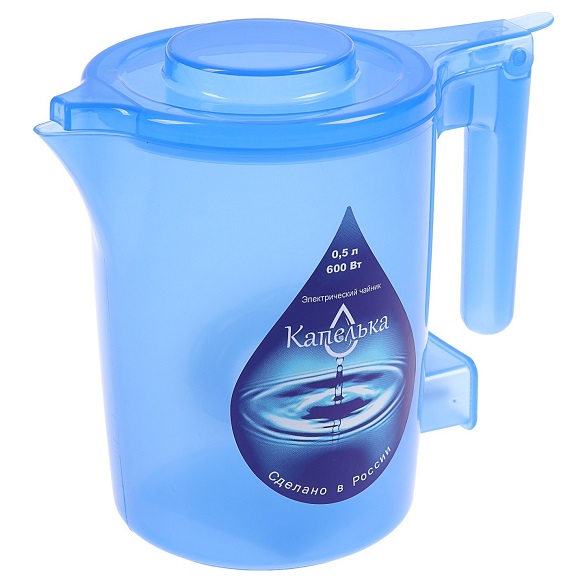 Чайник электрический "Капелька" (0,5л., 600Вт, синий)