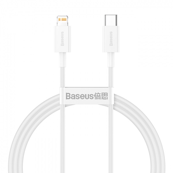 Кабель Lightning <--> Type-C 1.5м BASEUS CATLYS-B02 белый 20W