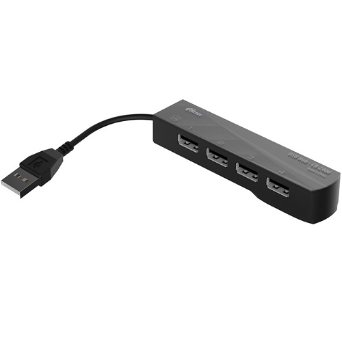 USB-Xaб RITMIX CR-2406 black, 4 порта