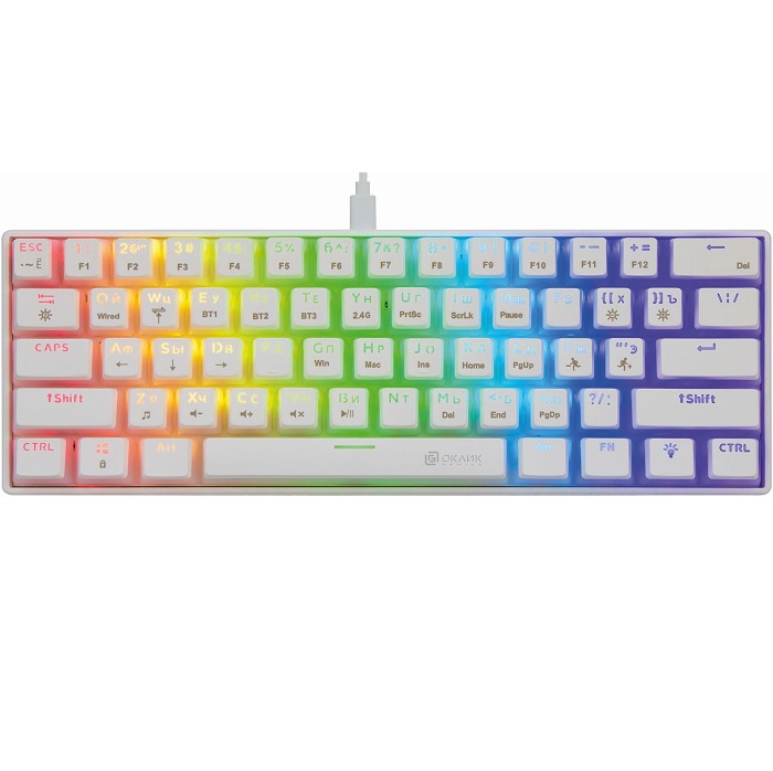 Клавиатура БП OKLICK K763W белый (1920562)