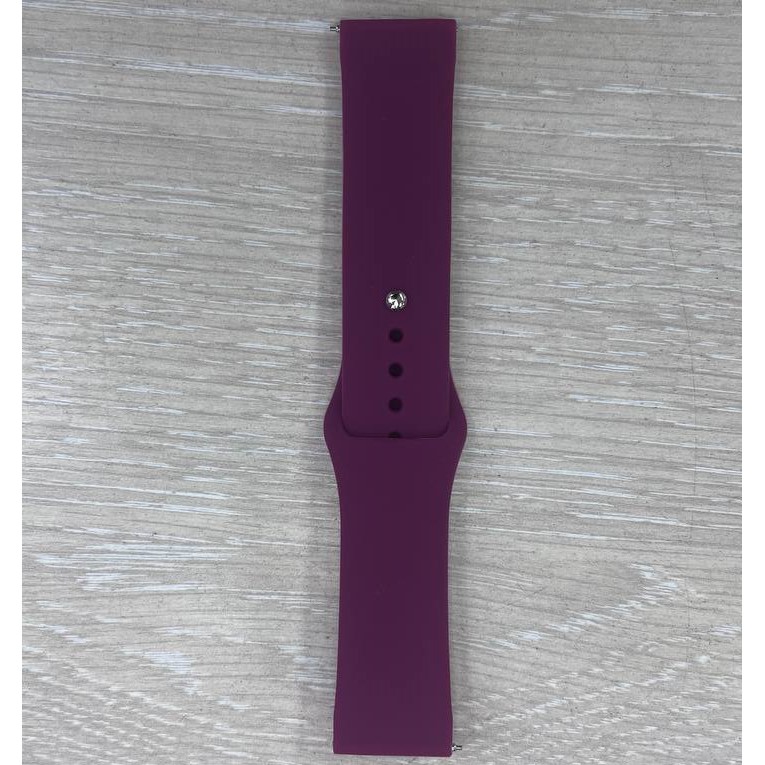 Силиконовый ремешoк NONAME универсальный 22mm бордовый