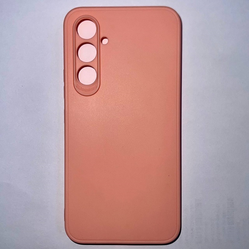 Задняя накладка Мобилис для Samsung Galaxy A54 5G, персиковый , матовая с защитой камеры