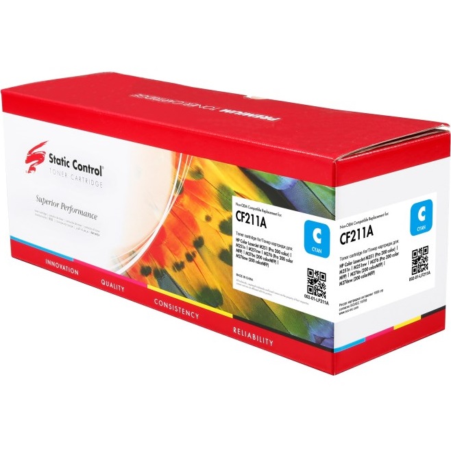 Картридж STATIC Control 002-01-LF211A CF211A голубой (1800стр.) для HP LJ Pro 200 M251/M276