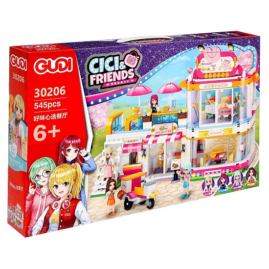 Конструктор GUDI Подружки «Модное Кафе», 545 деталей 9842599