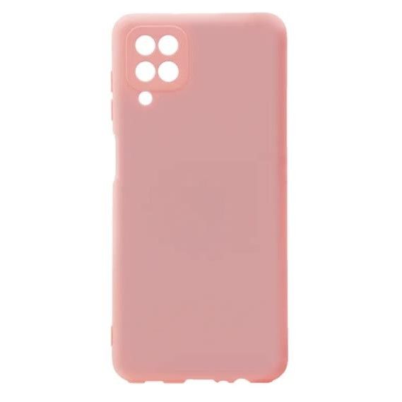 Силиконовый чехол NONAME для Samsung Galaxy A12 (2020) (Розовый жемчуг), матовый