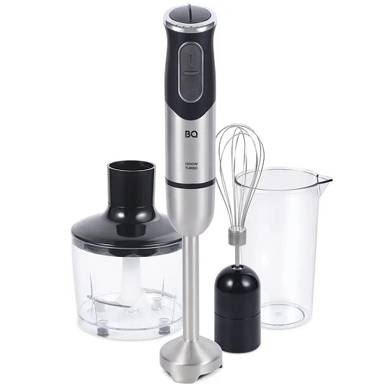 Блендер BQ-HB1234SS (Черный-Стальной)