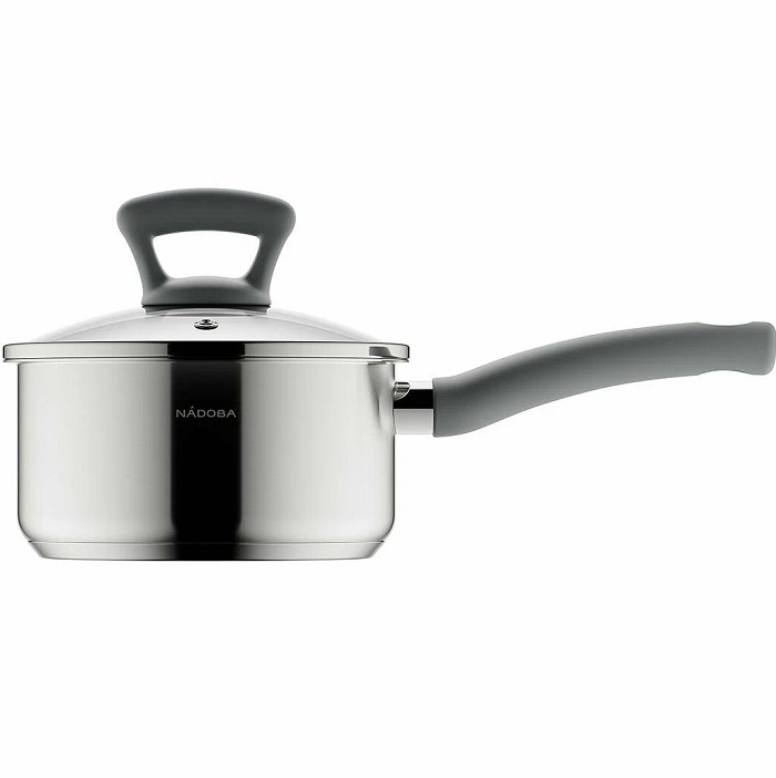 Ковш 1,6 л NADOBA серия VIKKI со стеклянной крышкой