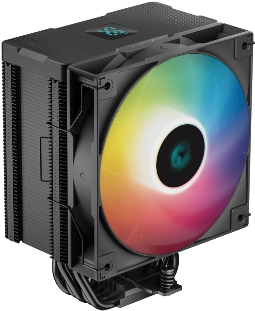Кулер для процессора DEEPCOOL AG500 DIGITAL ARGB LGA1700/1200/115X/AM5/AM4 (9шт/кор, TDP 240W, PWM, ARGB Fan 120mm, 5 тепл. трубок) RET