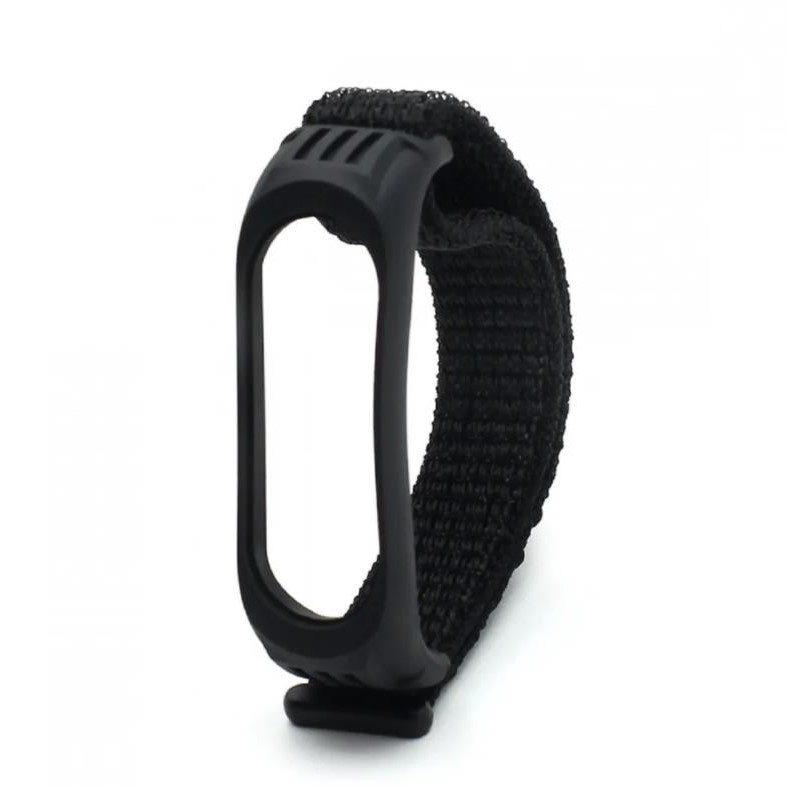 Текстильный ремешок MBS для Xiaomi Mi Band 5/6 черный (024)