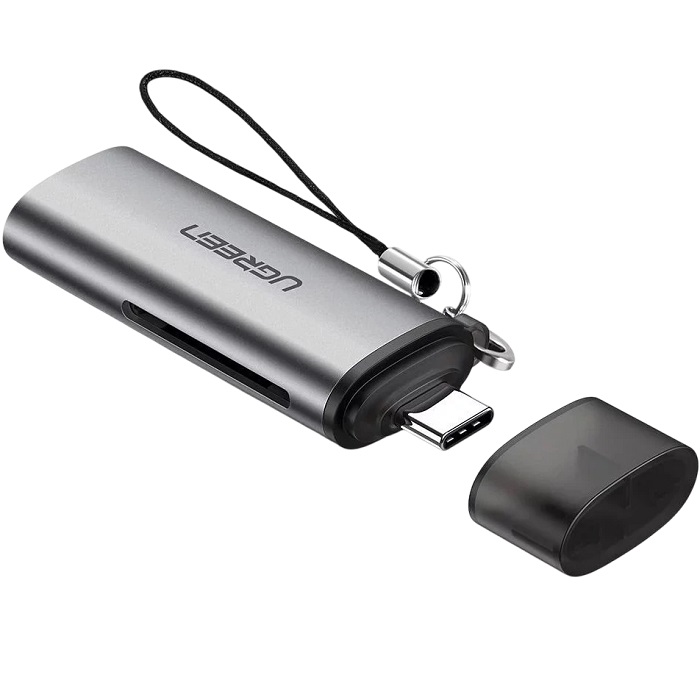 Кардридер UGREEN CM184 (50704) серый