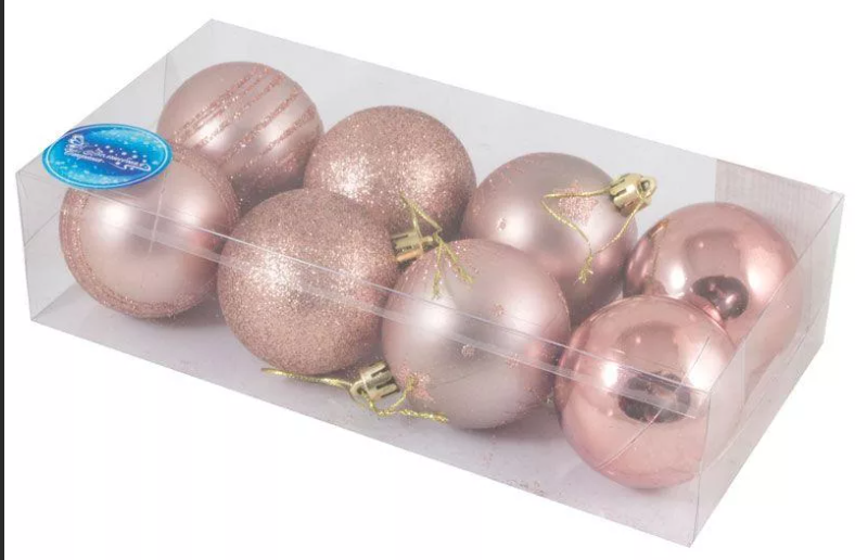 Набор шаров SYCB17-540 8шт, 6см, 8 шт, медный арт.003380