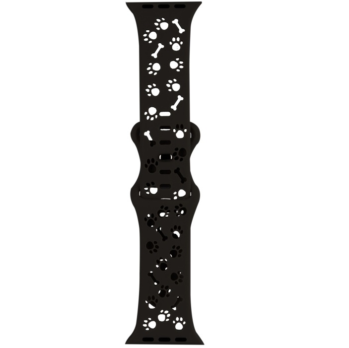 Силиконовый ремешок HOCO WA38 Time series для Apple Watch black