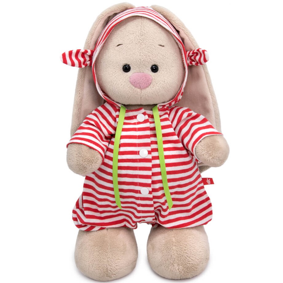 Мягкая игрушка Зайка Ми в полосатом комбинезоне , 30см (StM-506)