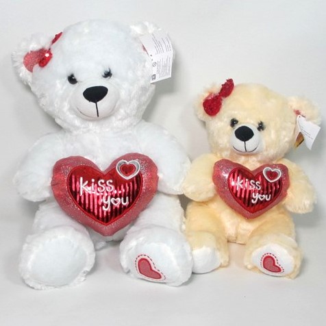 Мягкая игрушка Медведь с сердечком 6115-40