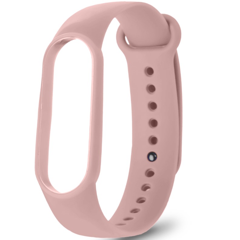 Силиконовый ремешок ISA для Mi Band 5/6 silicon loop flesh Pink