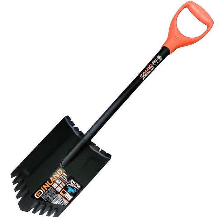 Лопата автомобильная FINLAND Shark 2375, сварная с зубьями