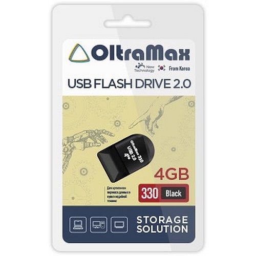 USB  4Gb OltraMax 330 чёрный