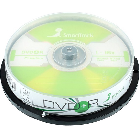 Диск DVD+R ST 4.7 GB 16x CB-10 (200) (ST000219)