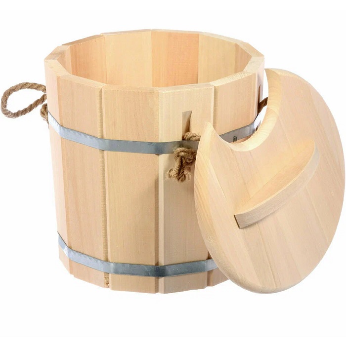 Запарник 9л HOT POT с крышкой, липа, 33223