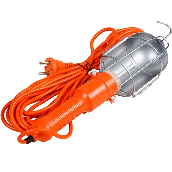 Фонарь-переноска (10 м) металич. корпус 220В