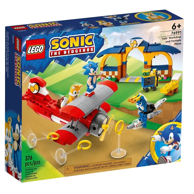 Конструктор LEGO SONIC 76991 Мастерская Тейлза и Самолет Торнадо