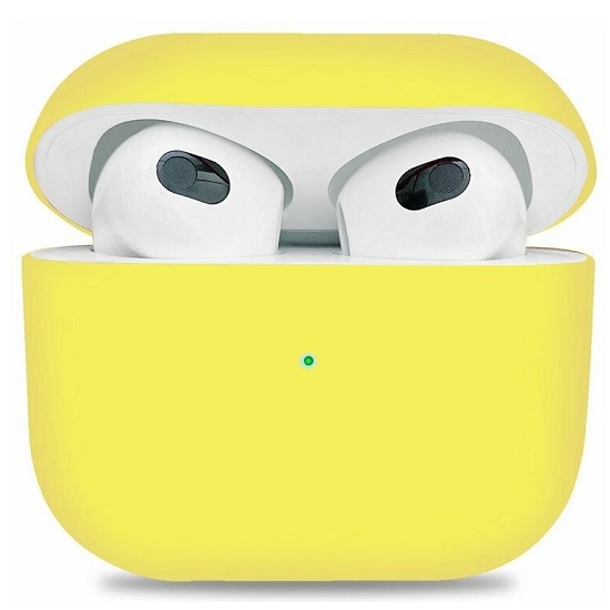 Силиконовый чехол TEXN для Airpods 3 желтый