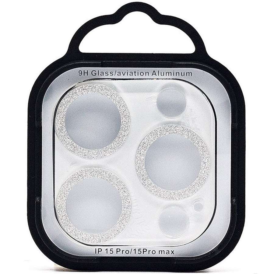 Противоударное стекло для камеры СG06 для iPhone 15 Pro/15 Pro Max (silver)