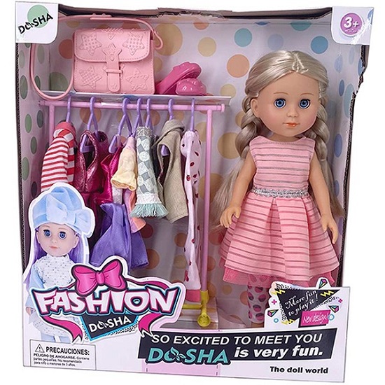 Кукла W322007C1 с набором платьев в кор.