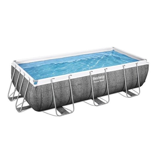Бассейн каркасный BESTWAY 56721 Power Steel 404х201х100см, 6478л, фил.-насос 2006л/ч, лестница, попл.-дозатор