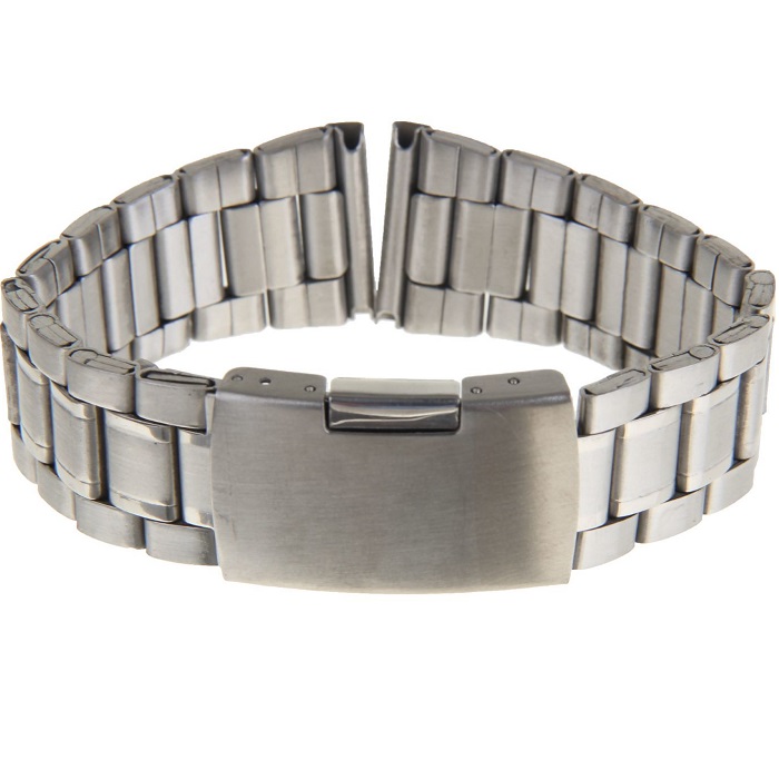 Металлический ремешок для часов "Соломон", 22 мм, серебристый 1268523