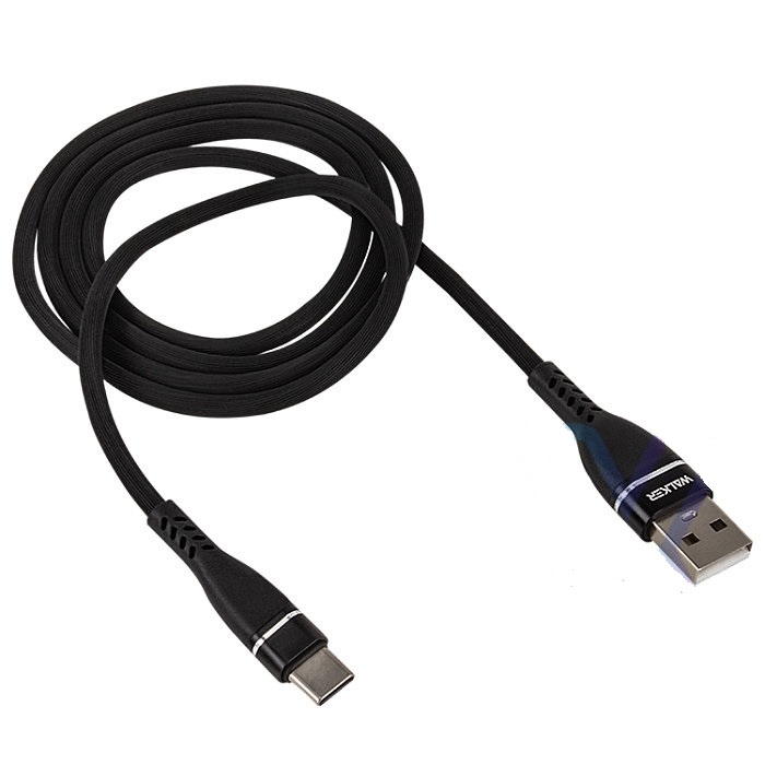 Кабель USB <--> Type-C  1.0м WALKER C580 черный