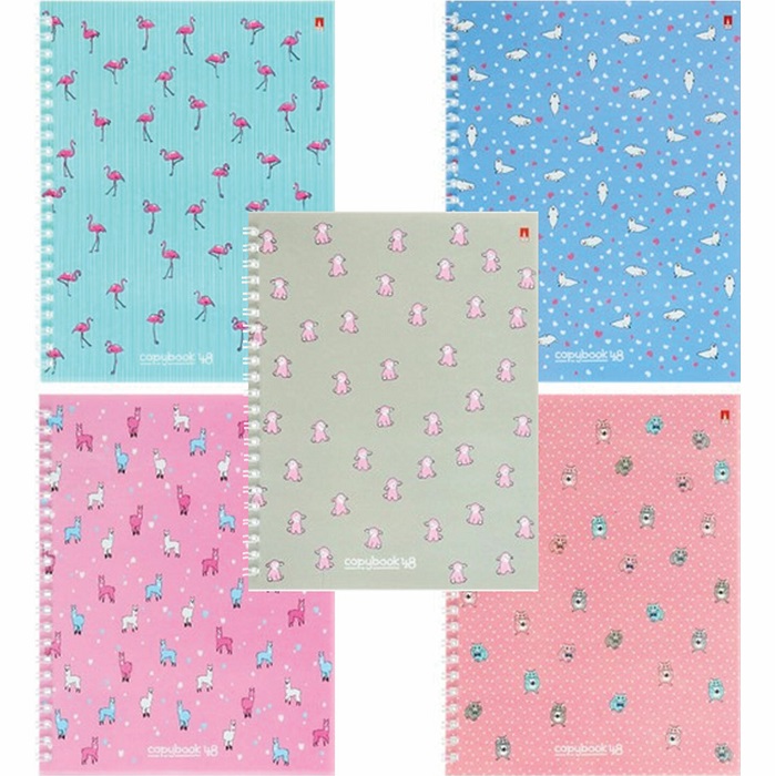 Тетрадь А5 48 л. АЛЬТ клетка "АССОРТИ" МИКС