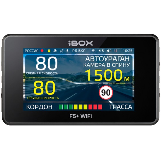Видеорегистратор+Радар-детектор iBOX iCON 2 LaserVision WiFi Signature DUAL