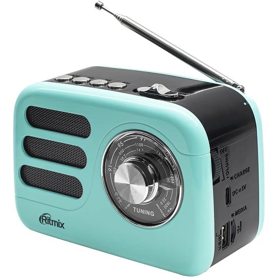 Радиоприемник RITMIX RPR-033 AZURE лазурный