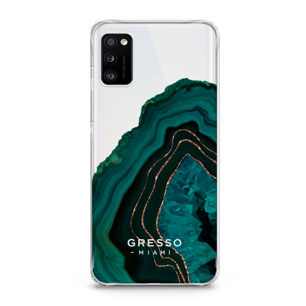Задняя накладка GRESSO для Samsung Galaxy A31 (2020). Коллекция "Drama Queen". Модель "Green Agate".