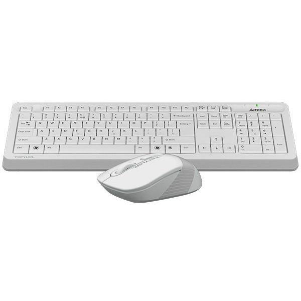 Клавиатура+мышь БП A4TECH Fstyler FG1010 белый/серый