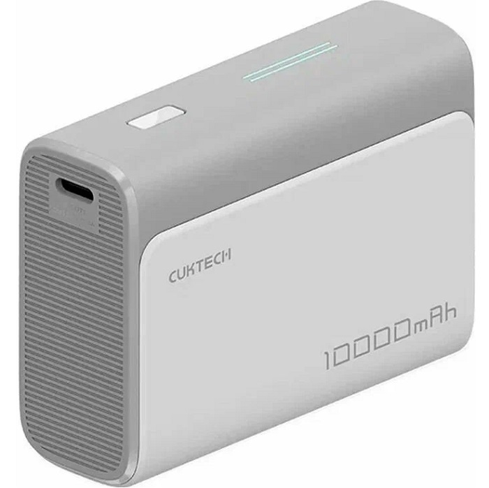 Внешний АКБ Cuktech ZMI (10000 мАч)3A QC 3.0 (1USB+1Type-C (PB100) серый