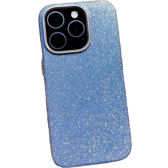 Силиконовый чехол KZDOO для iPhone 15 Sparkle blue