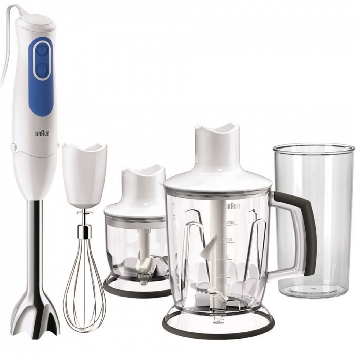 Блендер BRAUN MQ3045 APERITIVE белый/синий