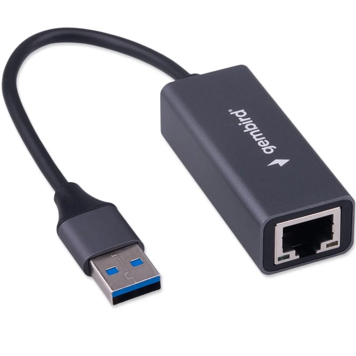Сетевой адаптер Ethernet Gembird NIC-U13, USB 3.0 - 2.5 Gigabit Ethernet adapter, алюминий, RTL8156B