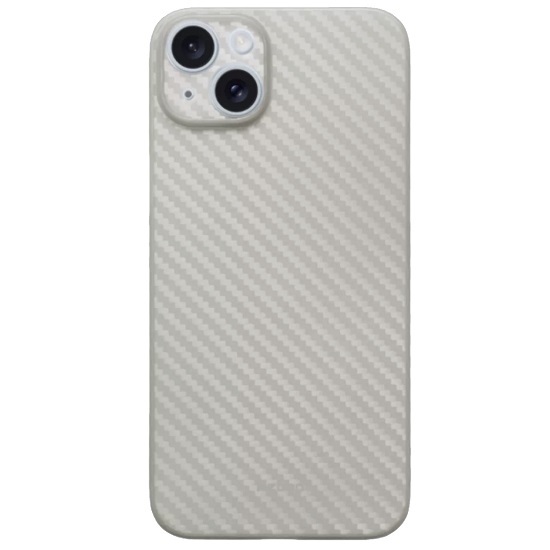Задняя накладка KZDOOO Air Carbon для iPhone 15, титан