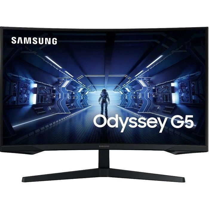 Монитор игровой 27" Samsung Odyssey G5 (2560-1440/ 144Hz/ VA)(C27G55TQBI), черный