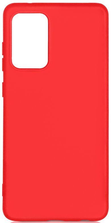Силиконовый чехол DF для Samsung Galaxy A72 (4G/5G) DF sOriginal-28 (red) с микрофиброй