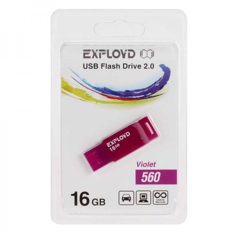 USB 16Gb Exployd 560 Violet