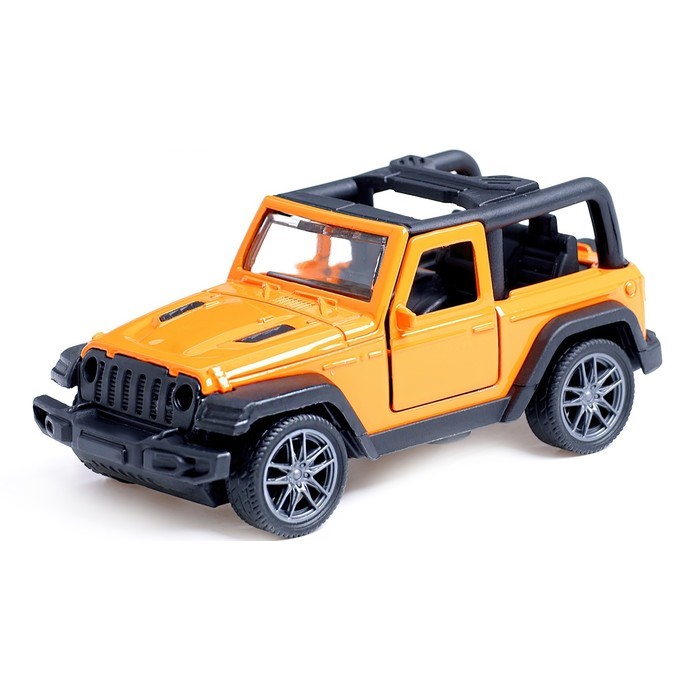 Машина металлическая «Джип», инерционная, 1:36, цвет оранжевый 10292554
