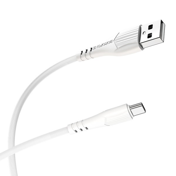 Кабель USB <--> Type-C  1.0м BOROFONE BX37, Wieldy белый